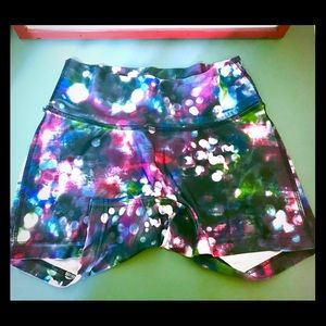 NWOT Prismsport Yoga Shorts - Twilight Print